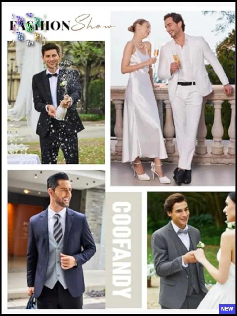 Classic Fit Two Button Suit Tuxedo Blazer Elegant Formal Business Wedding